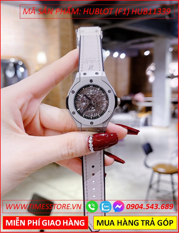 dong-ho-nu-hublot-f1-mat-tron-lo-may-day-da-xam-boc-silicone-timesstore-vn