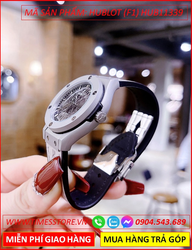 dong-ho-nu-hublot-f1-mat-tron-lo-may-day-da-xam-boc-silicone-timesstore-vn