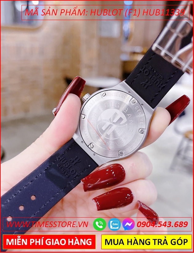 dong-ho-nu-hublot-f1-mat-tron-lo-may-day-da-xam-boc-silicone-timesstore-vn