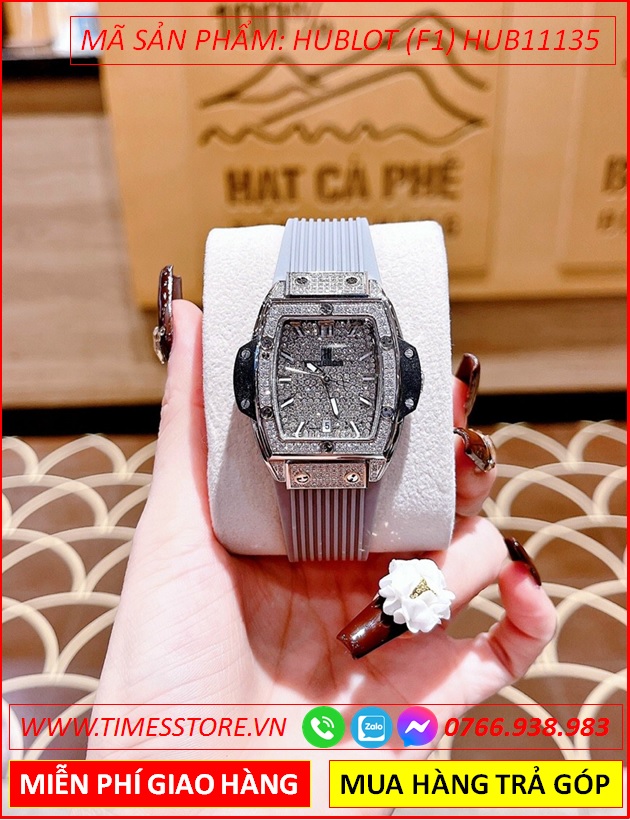 dong-ho-nu-hublot-f1-mat-vuong-full-da-day-silicone-xam-timesstore-vn