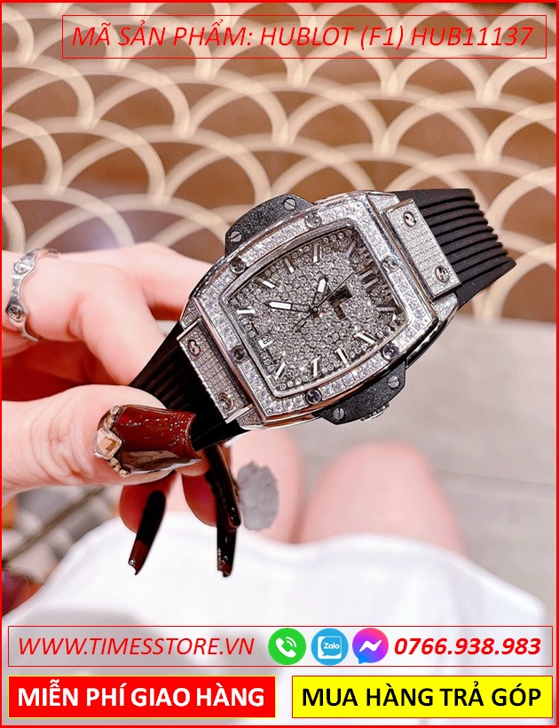 dong-ho-nu-hublot-f1-mat-vuong-full-da-swarovski-day-silicone-timesstore-vn