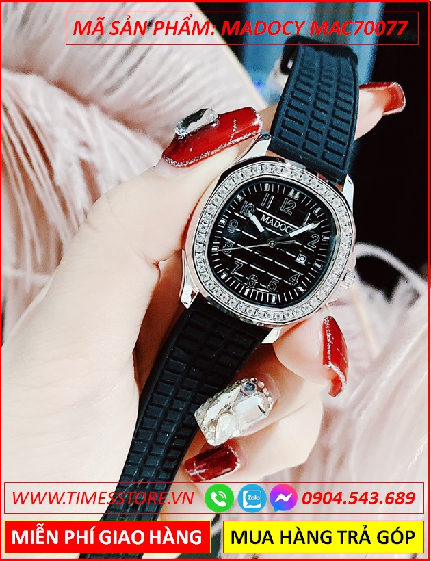 dong-ho-nu-madocy-tua-patek-phillipe-mat-dinh-da-day-silicone-den-timesstore-vn