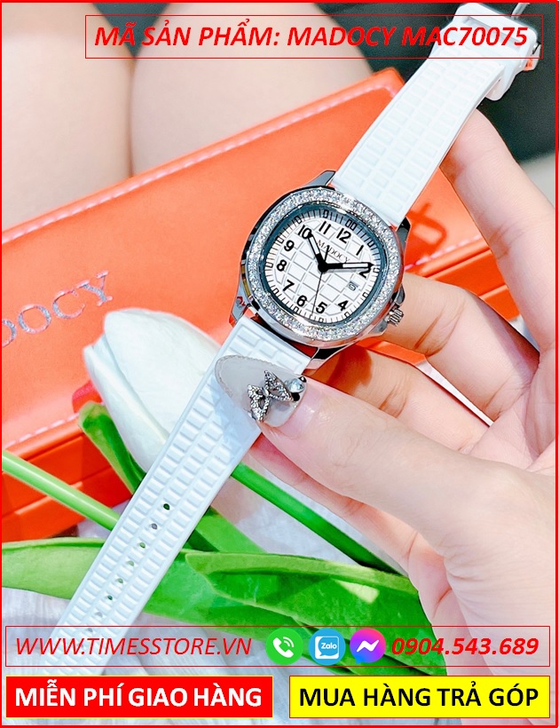 dong-ho-nu-madocy-tua-patek-phillipe-mat-dinh-da-day-silicone-trang-timesstore-vn