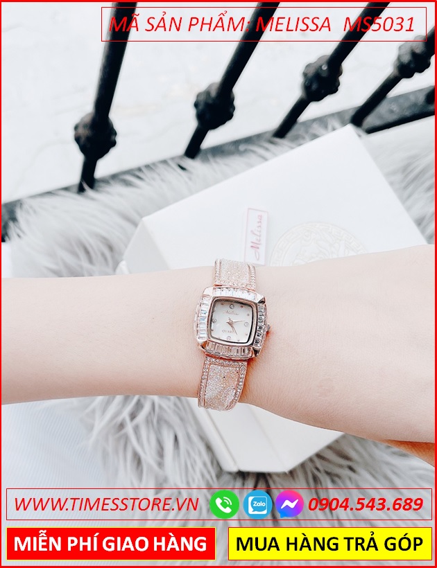 dong-ho-nu-melissa-mat-vuong-vien-da-ong-lac-tay-full-da-rose-gold-thoi-trang-dep-gia-re-timesstore-vn