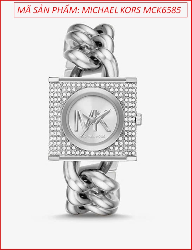 dong-ho-nu-michael-kors-chain-lock-mat-vuong-dinh-da-day-kim-loai-mat-xich-timesstore-vn