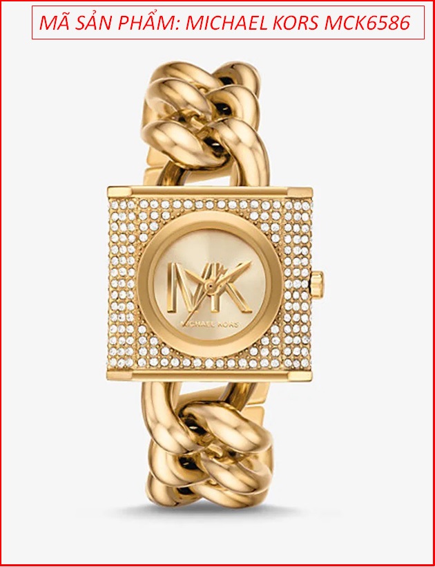 dong-ho-nu-michael-kors-chain-lock-mat-vuong-dinh-da-day-mat-xich-vang-gold-timesstore-vn