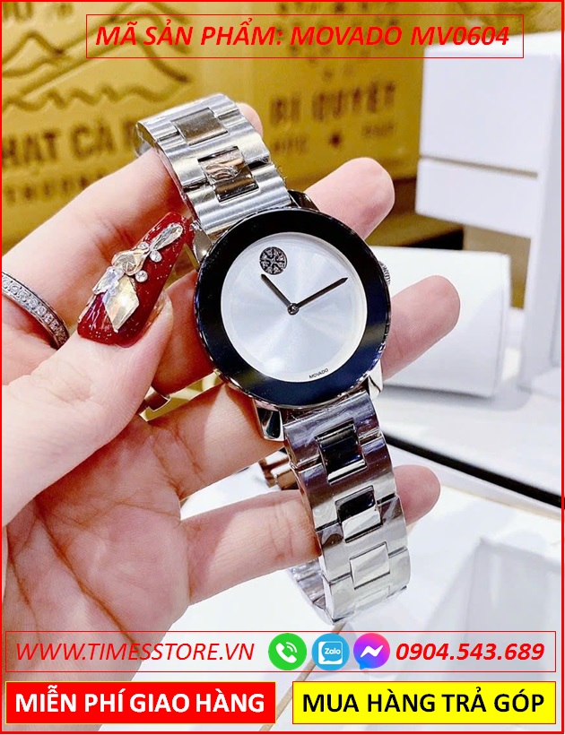 Wow Đẹp quá❤️Đồng Hồ Nữ Movado Bold Dây Kim Loại