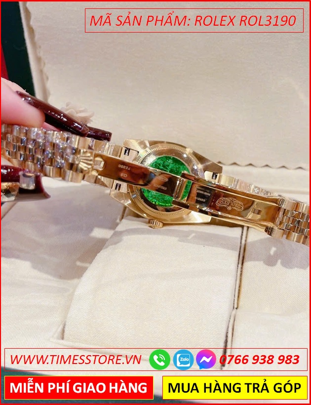 dong-ho-nu-rolex-day-date-mat-den-dinh-da-day-vang-gold-timesstore-vn