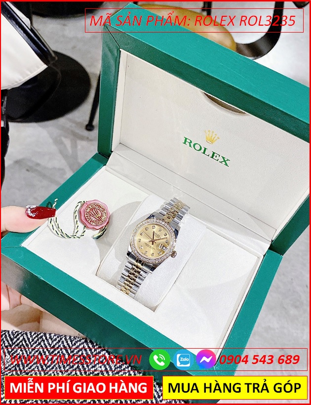 dong-ho-nu-rolex-f1-automatic-mat-dinh-da-day-demi-vang-gold-timesstore-vn