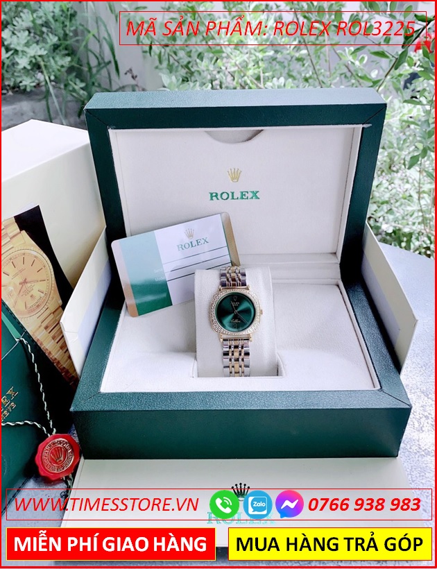 dong-ho-nu-rolex-f1-cellini-mat-vuong-xanh-day-demi-timesstore-vn