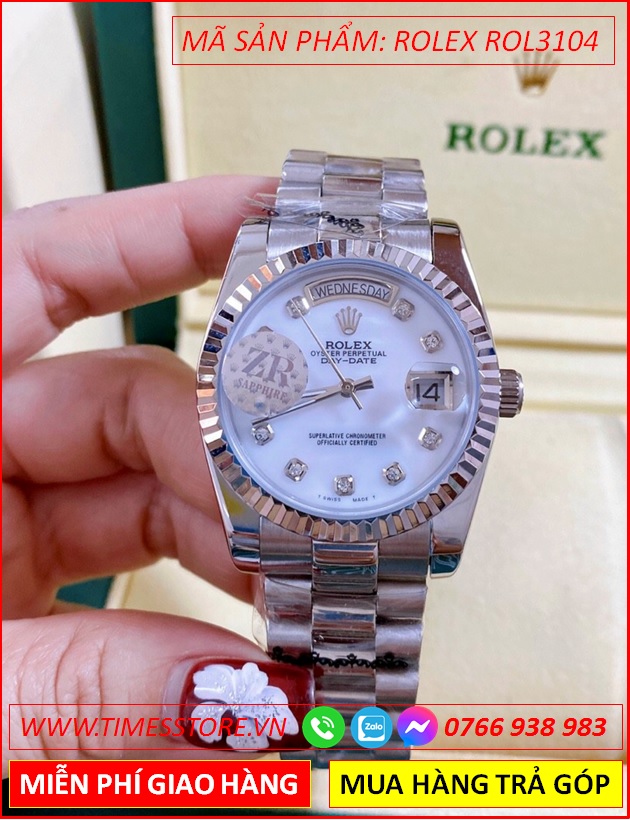 dong-ho-nu-rolex-f1-co-2-lich-mat-nieng-khia-day-kim-loai-timesstore-vn