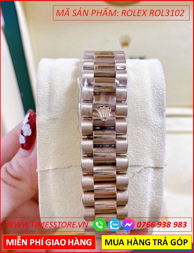 dong-ho-nu-rolex-f1-co-2-lich-mat-nieng-khia-day-vang-gold-timesstore-vn