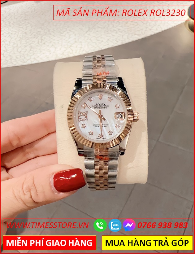 dong-ho-nu-rolex-f1-mat-trang-nieng-khia-day-demi-timesstore-vn