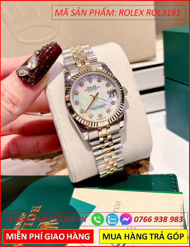 dong-ho-nu-rolex-f1-mat-trang-nieng-khia-day-demi-timesstore-vn