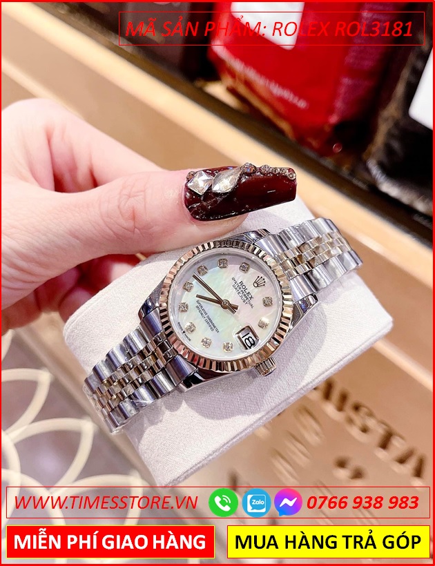 dong-ho-nu-rolex-f1-mat-trang-nieng-khia-day-demi-timesstore-vn