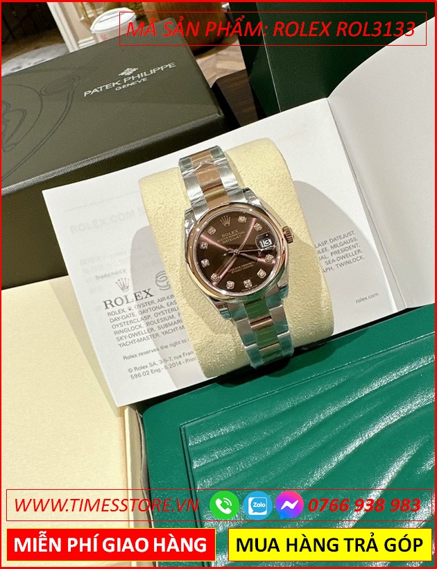 dong-ho-nu-rolex-f1-mat-tron-nau-day-kim-loai-demi-timesstore-vn