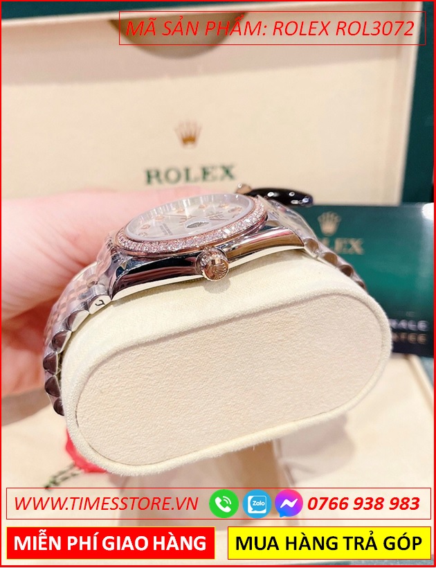 dong-ho-nu-rolex-lady-date-just-f1-automatic-day-kim-loai-demi-timesstore-vn