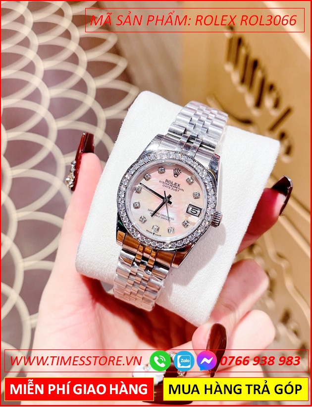 dong-ho-nu-rolex-sieu-cap-f1-automatic-mat-dinh-da-day-kim-loai-timesstore-vn