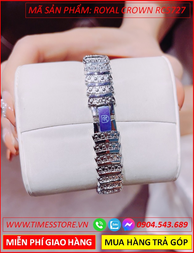 dong-ho-nu-royal-crown-mat-chu-nhat-day-kim-loai-dinh-da-swarovski-timesstore-vn