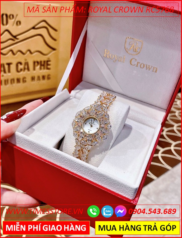 dong-ho-nu-royal-crownl-mat-dinh-pha-le-bong-hoa-vang-gold-timesstore-vn