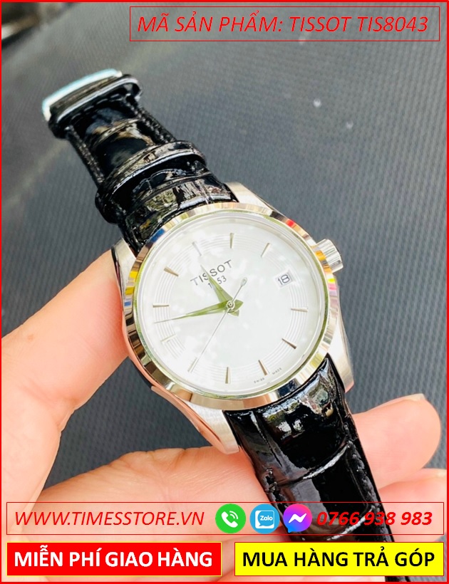 dong-ho-nu-tissot-1853-mat-tron-trang-silver-day-da-den-thoi-trang-dep-gia-re-timesstore-vn