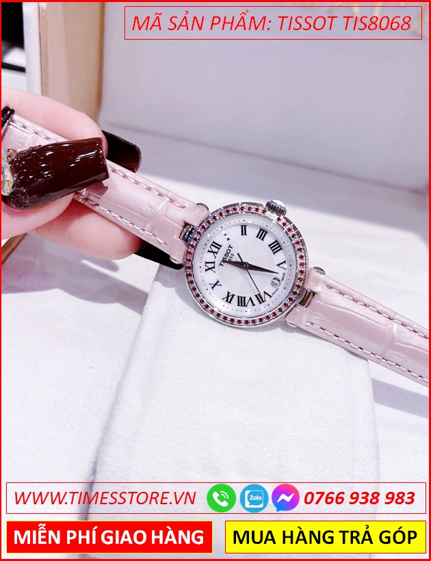 dong-ho-nu-tissot-bellissima-mat-dinh-da-day-da-hong-timesstore-vn