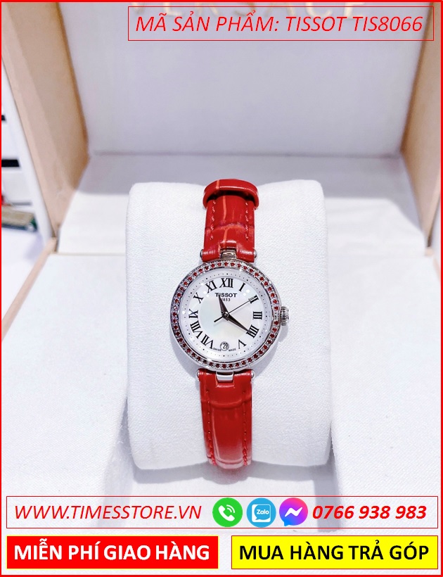 dong-ho-nu-tissot-bellissima-mat-dinh-da-do-day-da-do-timesstore-vn