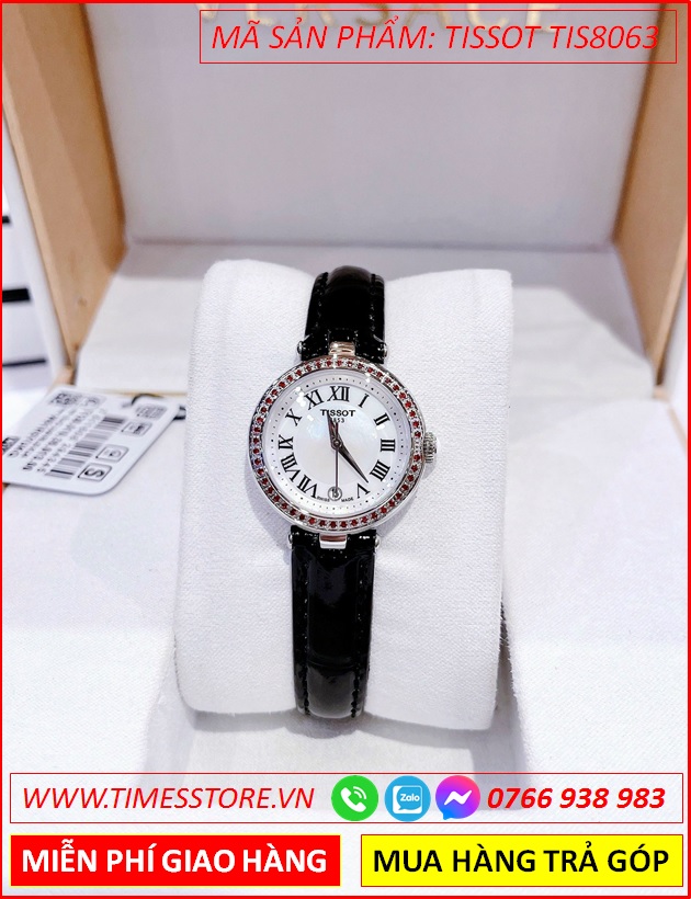 dong-ho-nu-tissot-bellissima-mat-dinh-da-do-day-da-timesstore-vn