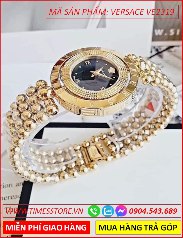 dong-ho-nu-versace-eon-mat-den-xoay-day-kim-loai-gold-timesstore-vn