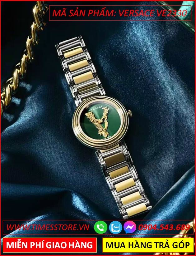 dong-ho-nu-versace-virtus-mini-mat-xanh-day-demi-timesstore-vn