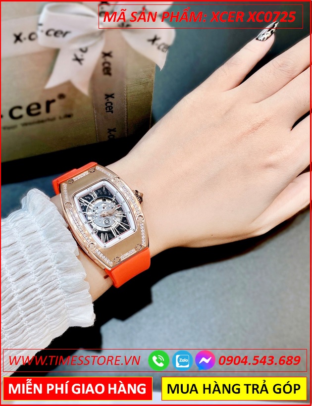 dong-ho-nu-xcer-automatic-lo-co-skeleton-rose-gold-day-cao-su-do-timesstore-vn