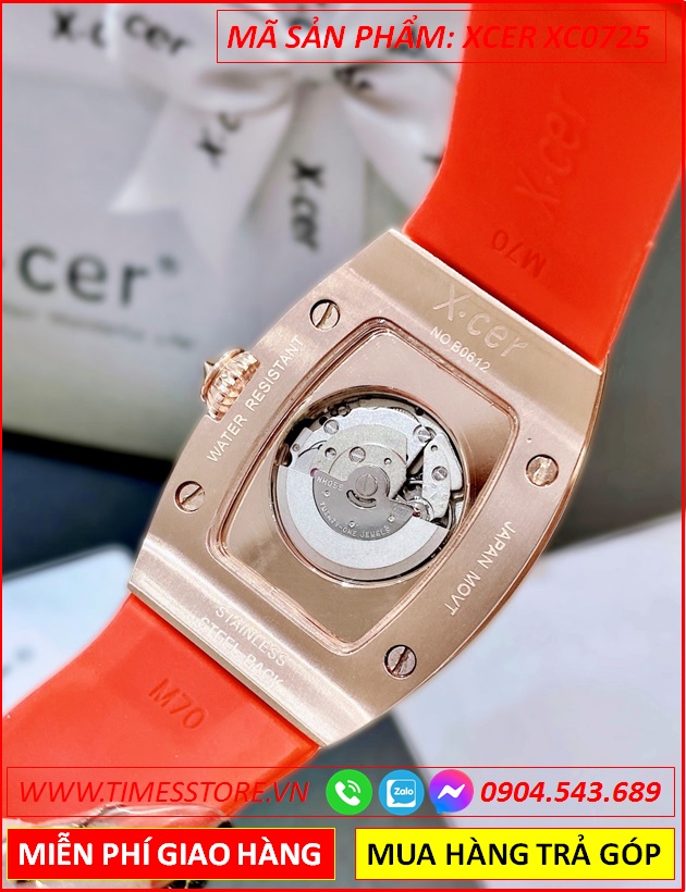 dong-ho-nu-xcer-automatic-lo-co-skeleton-rose-gold-day-cao-su-do-timesstore-vn