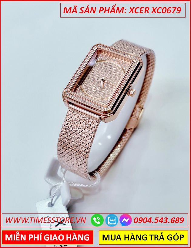 dong-ho-nu-xcer-mat-chu-nhat-full-diamond-day-mesh-rose-gold-timesstore-vn