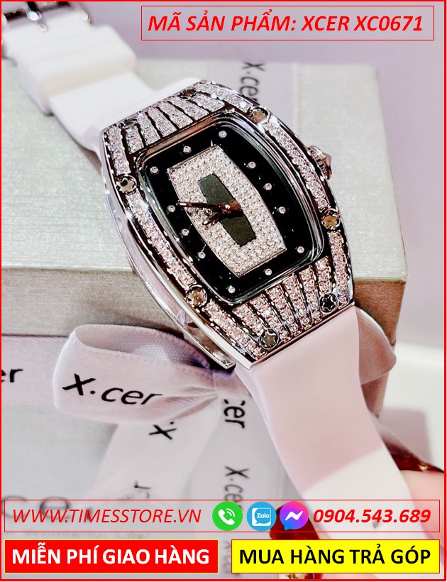 dong-ho-nu-xcer-mat-oval-da-swarovski-day-silicone-trang-timesstore-vn