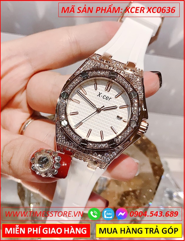 dong-ho-nu-xcer-tua-hublot-da-swarovski-rose-gold-day-cao-su-trang-timesstore-vn