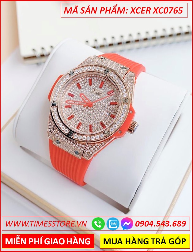 dong-ho-nu-xcer-tua-hublot-mat-full-da-rose-gold-day-sillicone-do-timesstore-vn