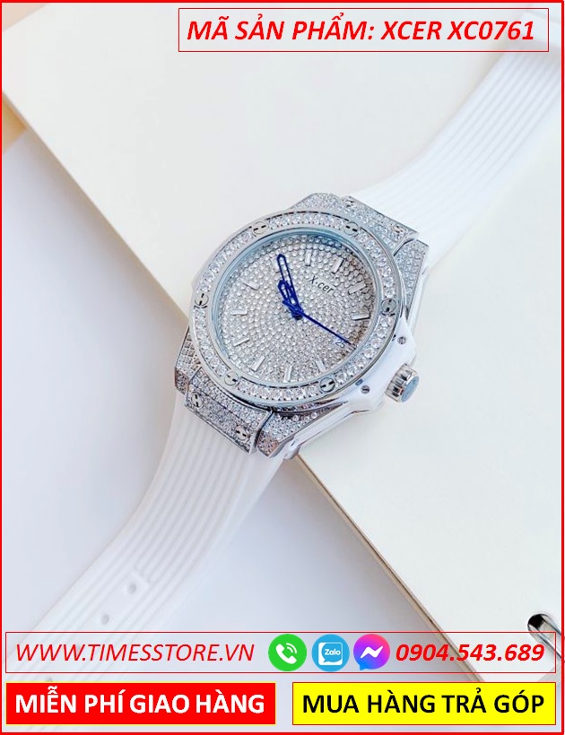 dong-ho-nu-xcer-tua-hublot-mat-full-da-swarovski-day-sillicone-trang-timesstore-vn