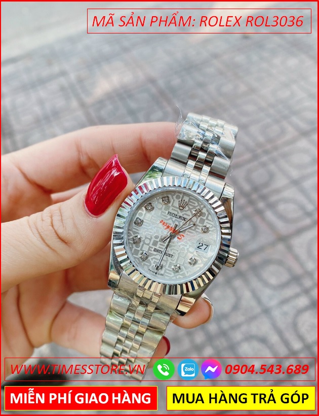 dong-ho-nu-rolex-sieu-cap-replica-1-1-mat-trang-nien-khia-day-kim-loai-dep-gia-re-timesstore-vn