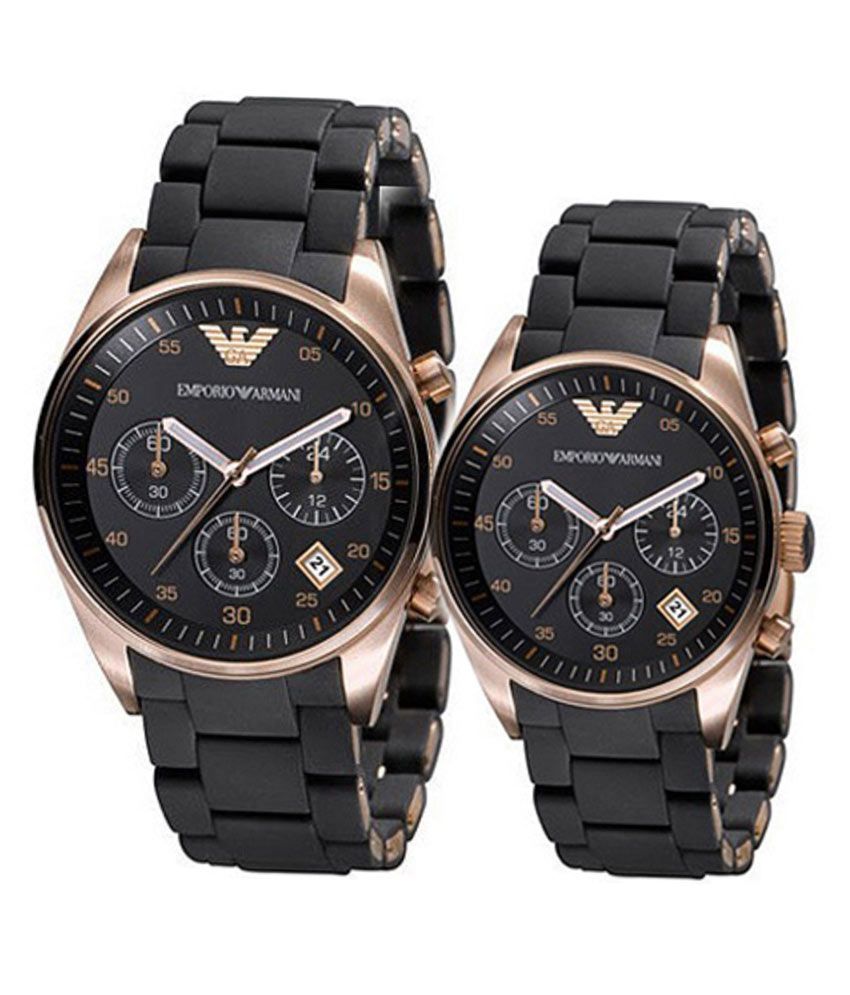 Introducir 97+ imagen emporio armani watch couple