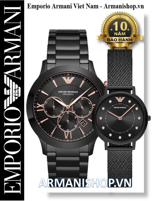 ️Đồng Hồ Emporio Armani Cặp Đôi AR70006 AR11252 ️