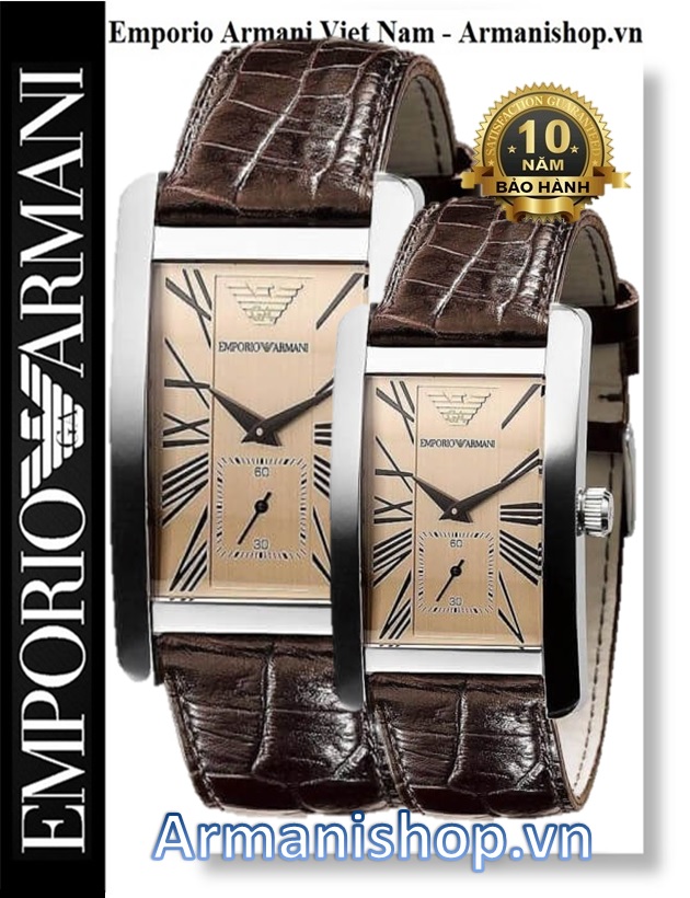 Ar0155 ️Đồng Hồ Emporio Armani Cặp Đôi AR0154 AR0155 ️