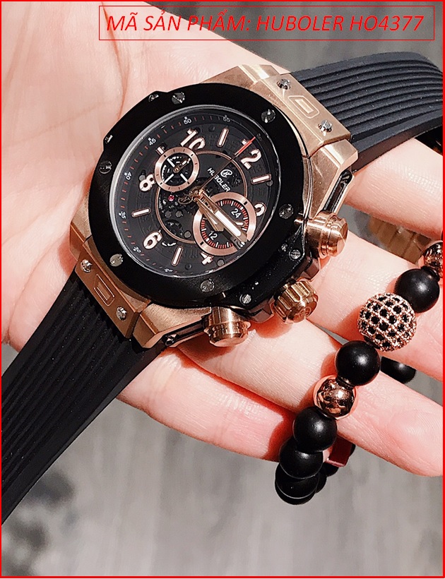 set-dong-ho-cap-doi-huboler-by-hanboro-rose-gold-day-silicone-timesstore-vn