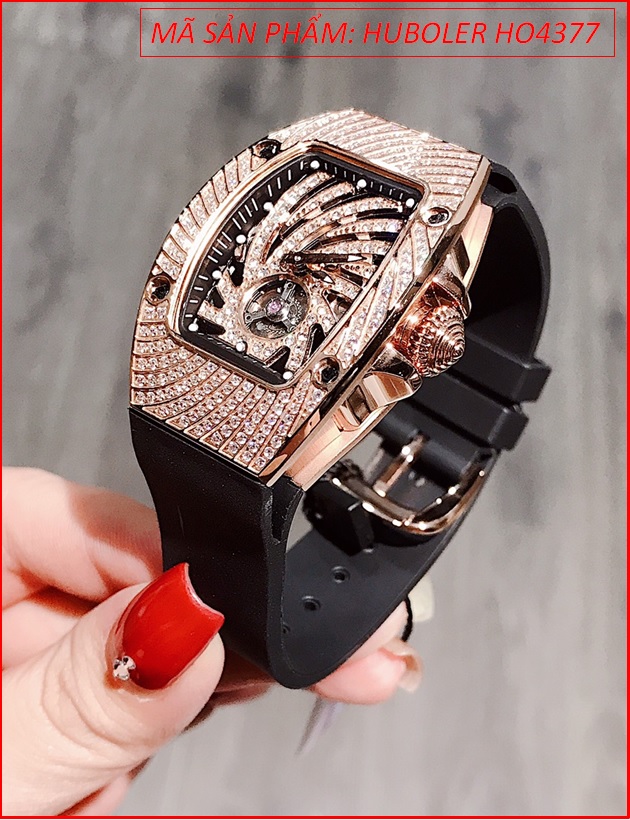 set-dong-ho-cap-doi-huboler-by-hanboro-rose-gold-day-silicone-timesstore-vn