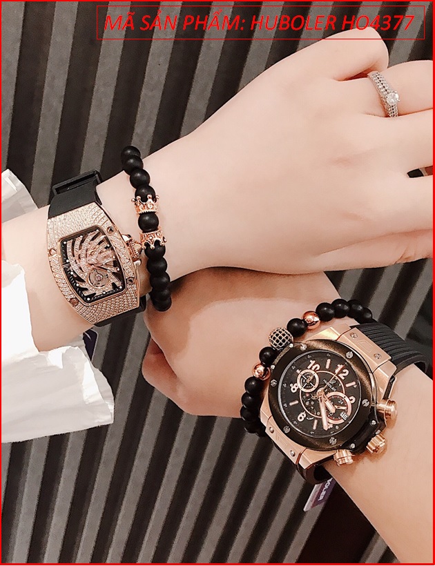 set-dong-ho-cap-doi-huboler-by-hanboro-rose-gold-day-silicone-timesstore-vn