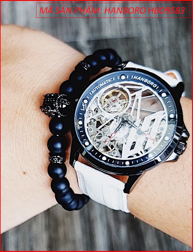 set-dong-ho-nam-hanboro-automatic-mat-tron-lo-may-day-da-trang-chinh-hang-dep-timesstore-vn