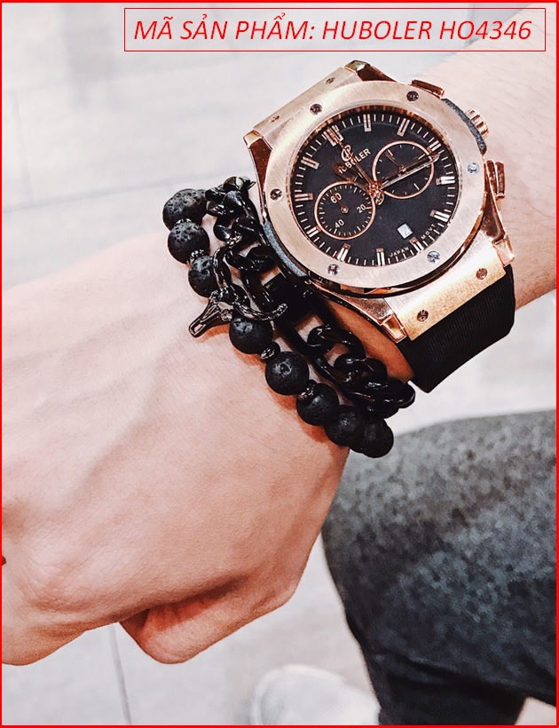 set-dong-ho-nam-huboler-mat-tron-hublot-rose-gold-day-cao-su-den-chinh-hang-dep-gia-re-timesstore-vn