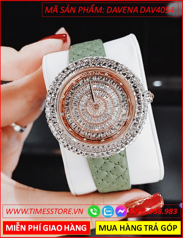 set-dong-ho-nu-davena-mat-bong-hoa-full-da-swarovski-rose-gold-day-da-xanh-la-thoi-trang-dep-gia-re-timesstore-vn