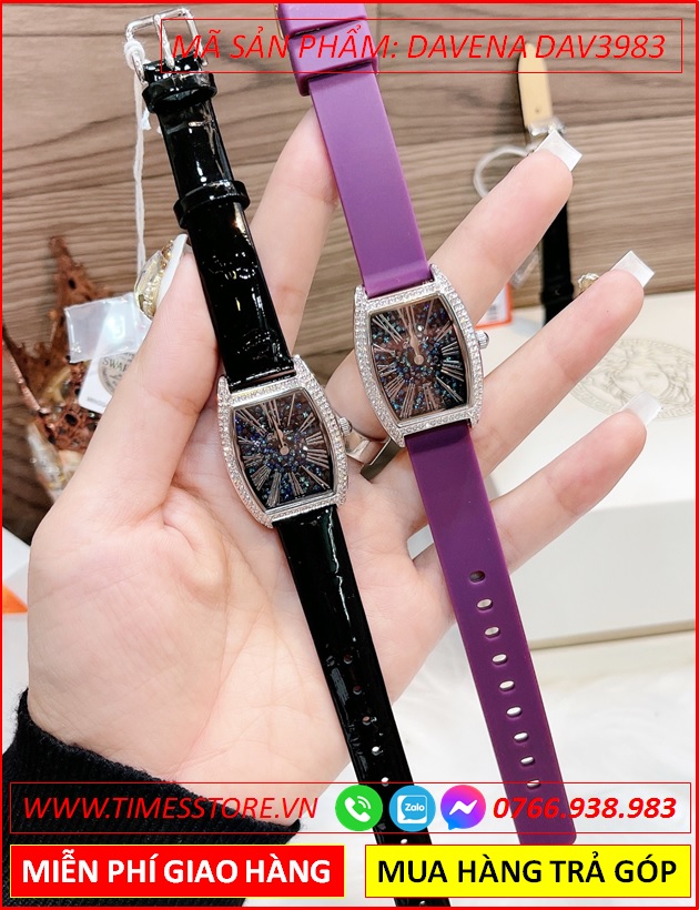 set-dong-ho-nu-davena-mat-oval-xanh-dinh-da-swarovski-silver-day-silicone-tim-dep-gia-re-timesstore-vn