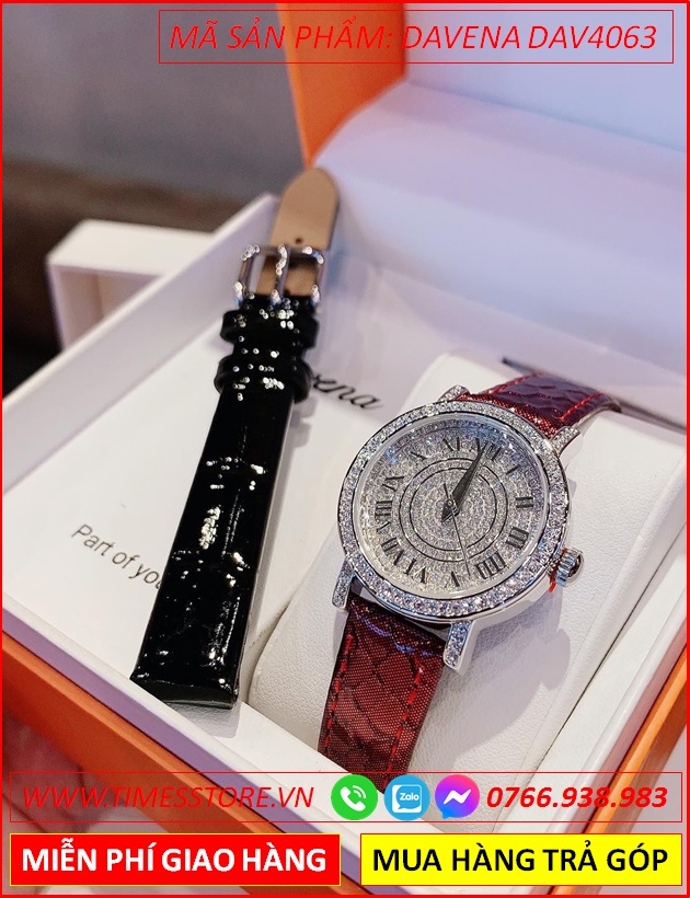 set-dong-ho-nu-davena-mat-tron-full-da-swarovski-day-da-do-ruou-timesstore-vn
