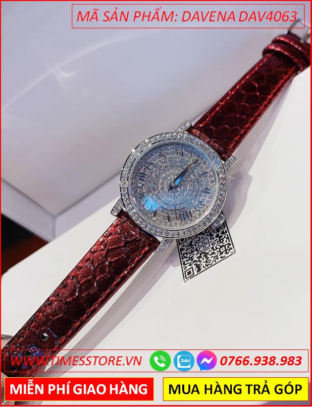 set-dong-ho-nu-davena-mat-tron-full-da-swarovski-day-da-do-ruou-timesstore-vn